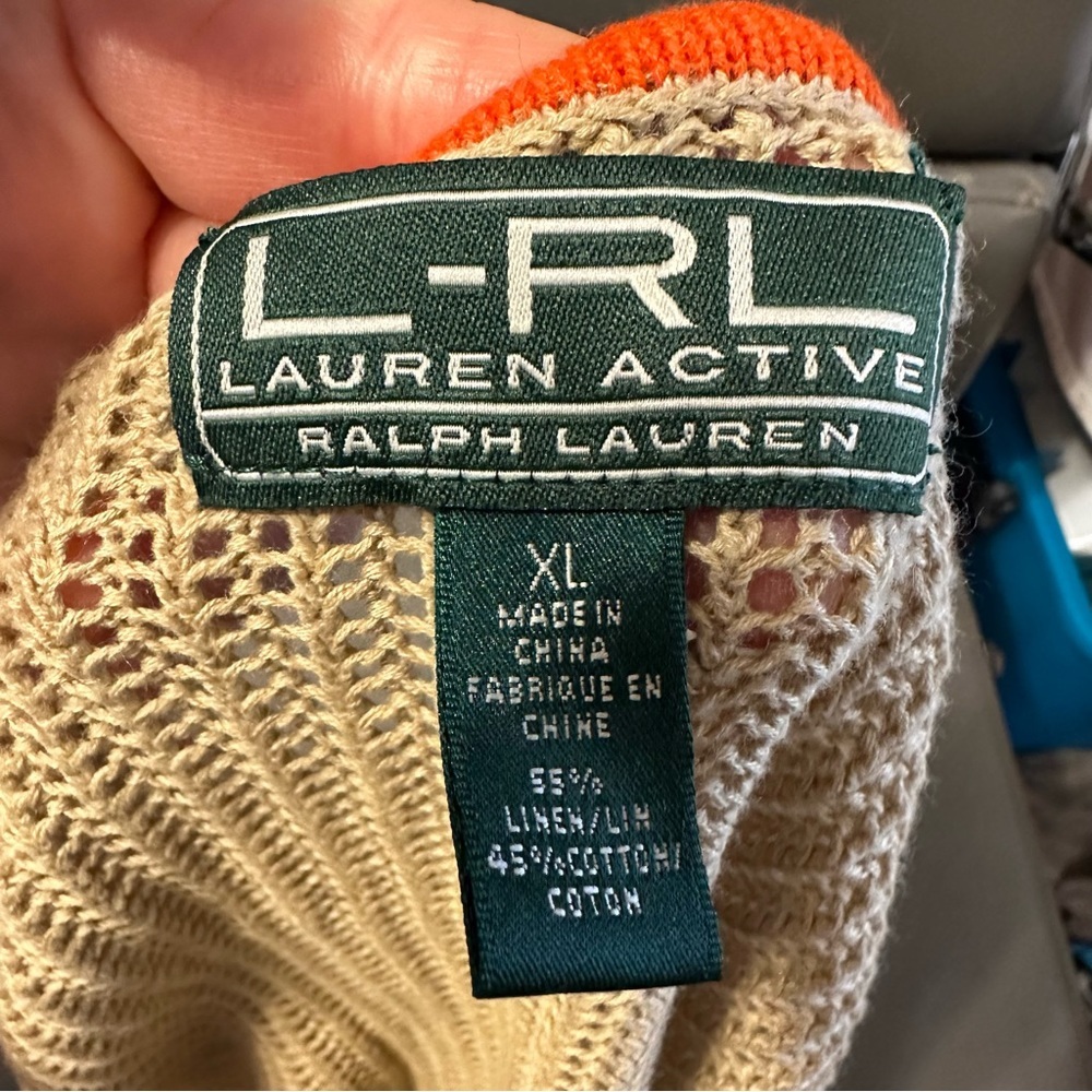 Lauren Active Ralph Lauren tan active sweater XL - Picture 7 of 7